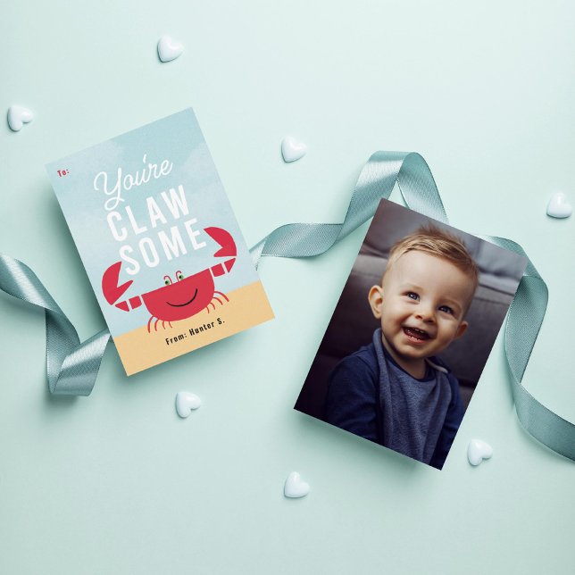Du är Klo-lite Crab Beach Classroom Valentine Inbjudningar (Skapare uppladdad)