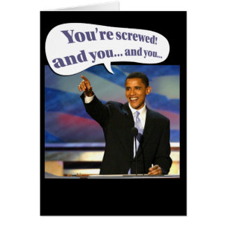 Du är körd hälsningskort