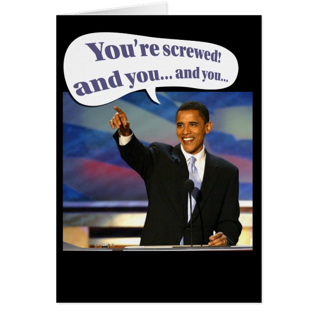 Du är körd hälsningskort (Framsidan)