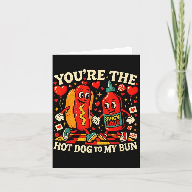 Du är korven till min bulle roliga valentine-par kort (Framsida)