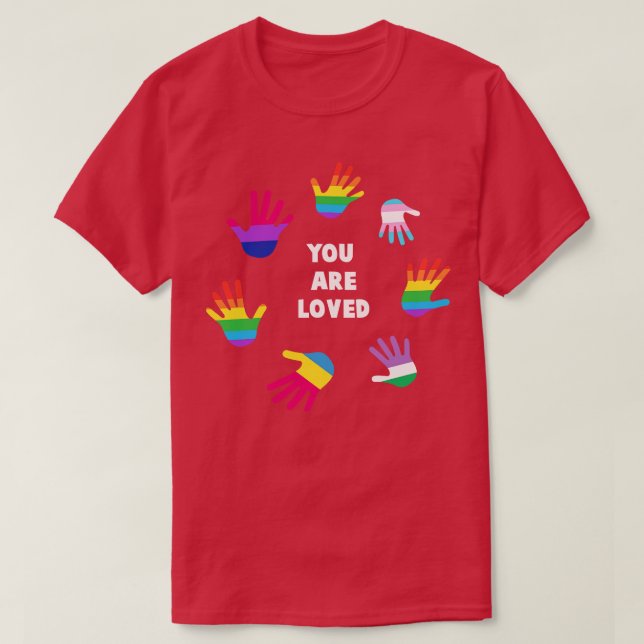 Du är lånad till HBT-Gay pride, LGBTQ-support T Shirt (Design framsida)
