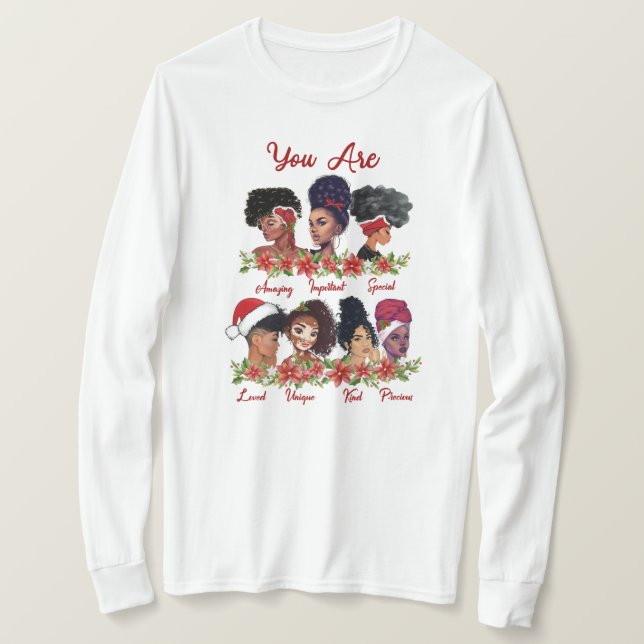 Du är... Långärmad Skift T Shirt (Design framsida)