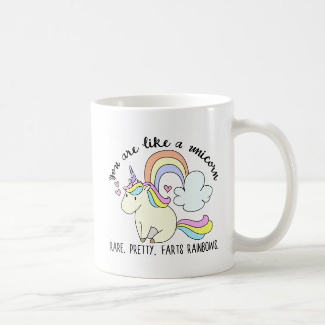 Du är lik en Unicorn Kaffemugg (Höger)
