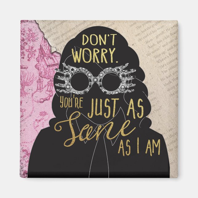 Du är lika glad som jag är magnet (Framsidan)