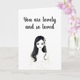 DU ÄR LOVELY OCH LOVED ALLTID GRATTIS PÅ FÖDELSEDA KORT