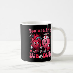 Du är Lube till min Dub Cvicu Nurse Valentine Ca Kaffemugg