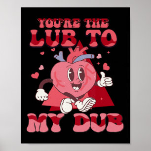 Du är Lube till min Dub Cvicu Nurse Valentine Ca Poster