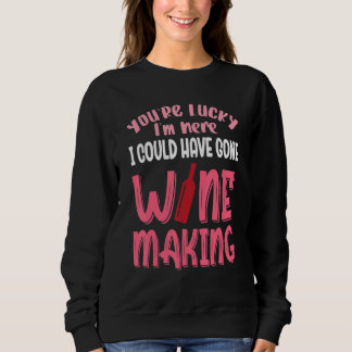 Du är lycklig att jag kunde ha börjat göra vin t shirt
