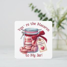 Du är Macaron - Alla hjärtans dag-kort Tack Kort