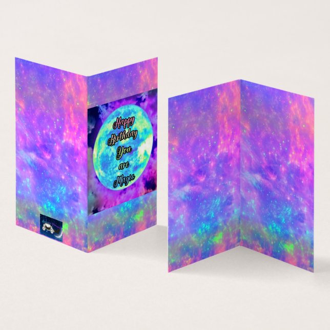 Du är Magic anpassningsbar Birthday-kortuppsättnin Kort (In- och utsida)