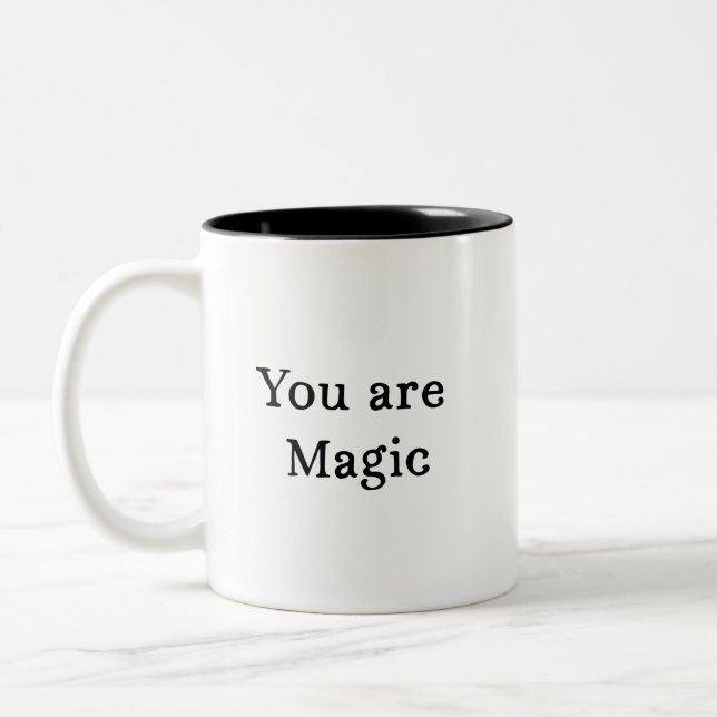 Du är Magic Mugg - Quote Coffee Mugg Gift (Vänster)
