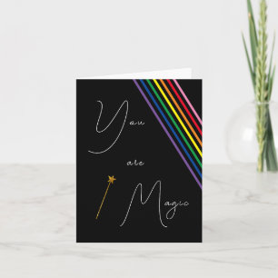 Du är Magic Rainbow Card Anteckningskort