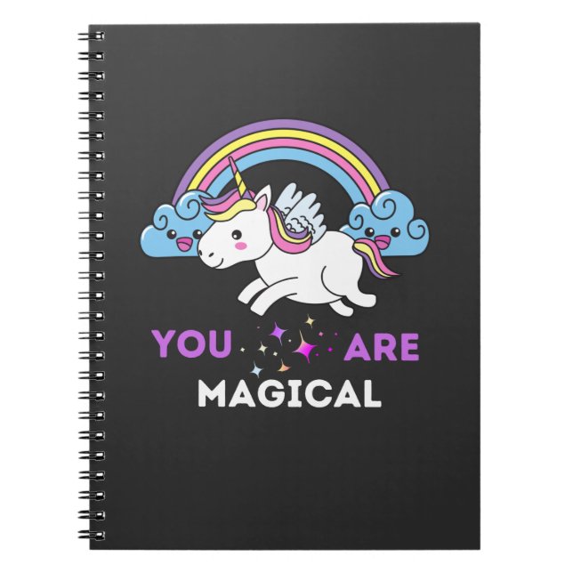 Du är Magic Unicorn Anteckningsbok (Framsidan)