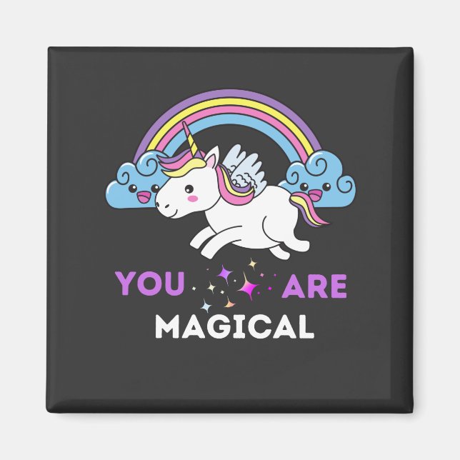 Du är Magic Unicorn Magnet (Framsidan)