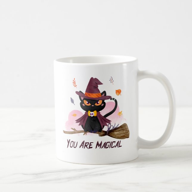 Du är magisk häxkatt kaffemugg (Höger)
