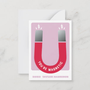 Du är Magnetic Magnet Design Classroom Valentine Anteckningskort