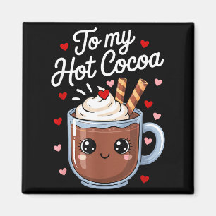 Du är marshmallows till min heta kakao-valentin Q Magnet