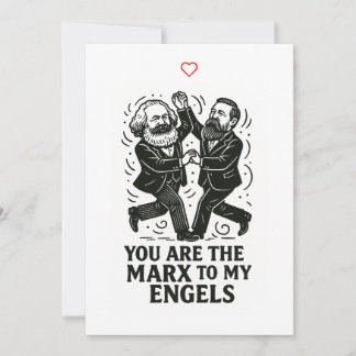 Du är Marx till mitt Engine Valentine Card Inbjudningar