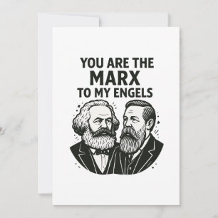 Du är Marx till mitt Engine Valentine Card Julkort