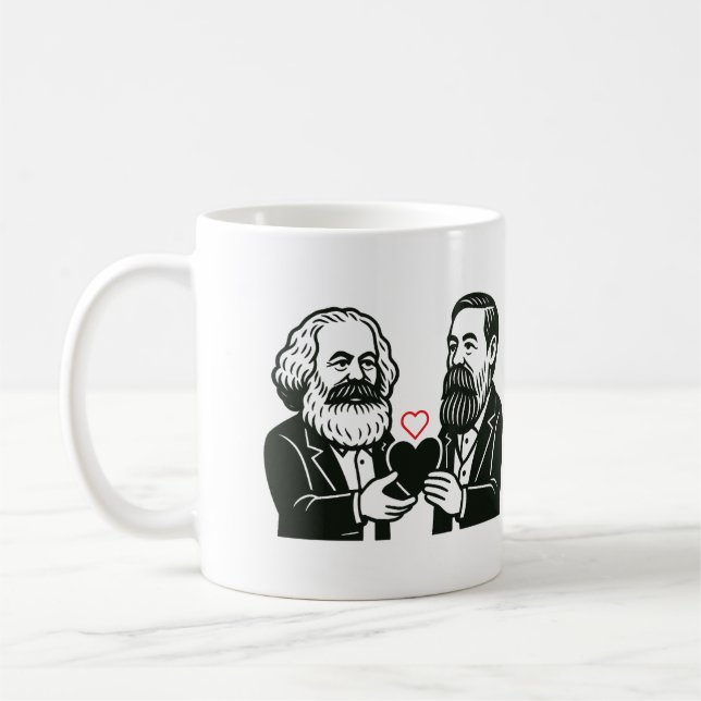 Du är Marx till mitt Engine Valentine Card Kaffemugg (Vänster)