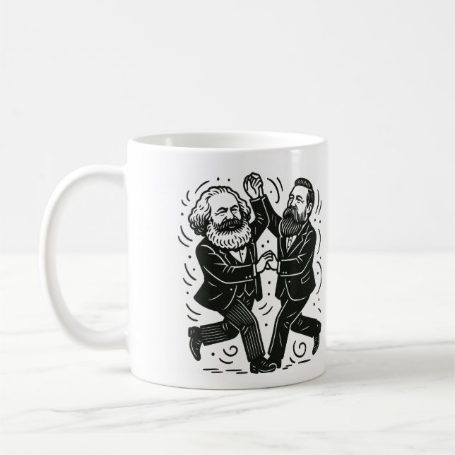 Du är Marx till mitt Engine Valentine Card Kaffemugg (Vänster)