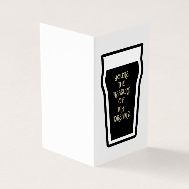 Du är måttet på mina drömmar - irländska texter kort (Utsida)