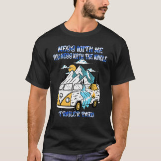 Du är med mig med Ord-grafik T Shirt