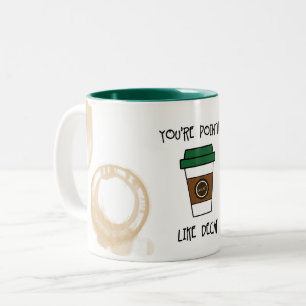 Du är meningslös kaffe - Som decaf humor mugg