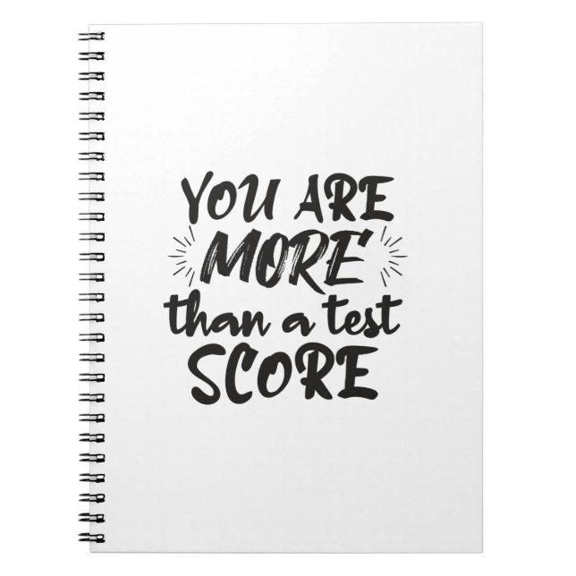 DU ÄR MER ÄN EN TESTSCORE ANTECKNINGSBOK (Framsidan)