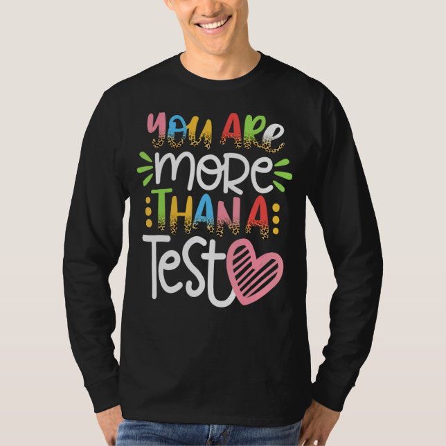 Du är mer än en testtestdag för Leopard T Shirt (Framsida)
