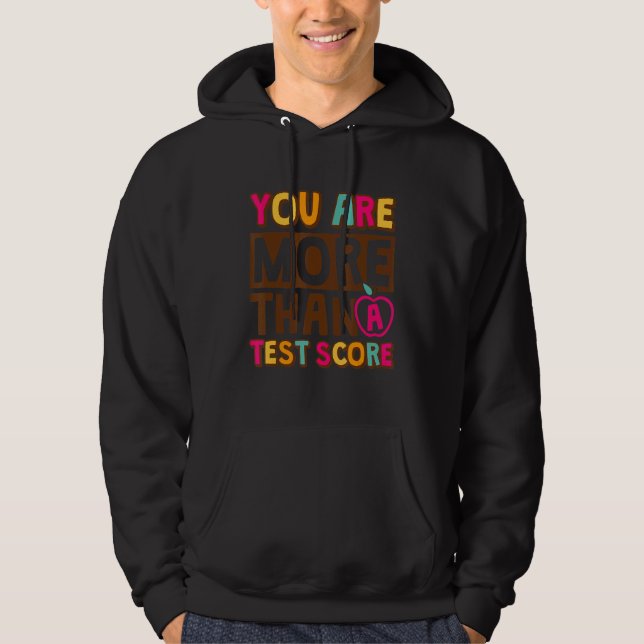 Du är mer än en testtesttestdag Studenter t Hoodie (Framsida)