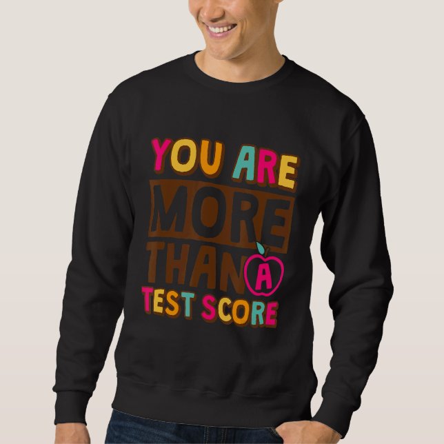 Du är mer än en testtesttestdag Studenter t Lång Ärmad Tröja (Framsida)