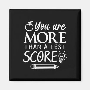 Du är mer än ett testresultat Barn Testdag lär Magnet