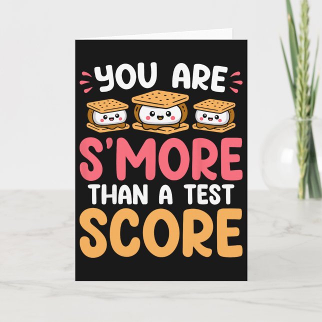 Du är mer än ett testresultat - Roligt för testdag Kort (Framsida)