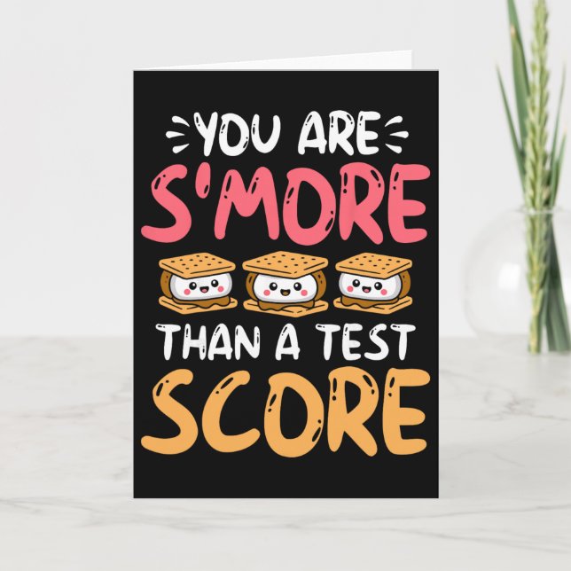 Du är mer än ett testresultat - testdag  kort (Framsida)