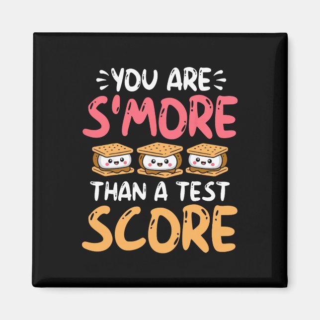 Du är mer än ett testresultat - testdag  magnet (Framsidan)