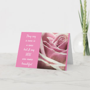 DU ÄR MER BEAUTIFULLT ÄN ETT RO KÄRLEK-KORT KORT