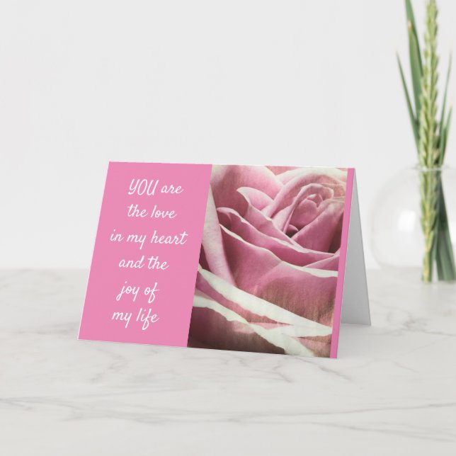 DU ÄR MER BEAUTIFULLT ÄN ETT RO KÄRLEK-KORT KORT (Framsida)