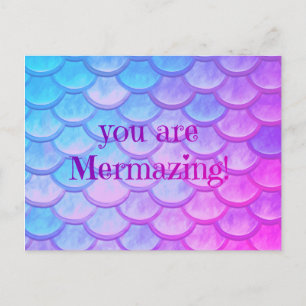 Du är Mermazing Vykort