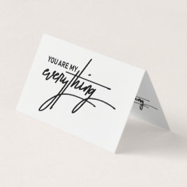 Du är min Alla hjärtans gift-Kärlek-citat Kort