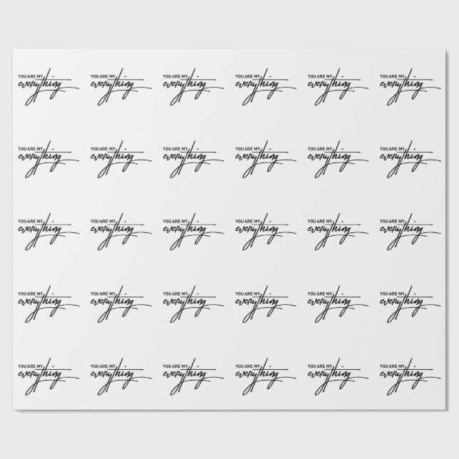 Du är min Alla hjärtans gift-Kärlek-citat Presentpapper (Seam)