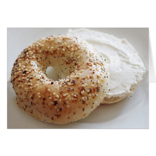 Du är min allt bageln hälsningskort (Framsidan Horizontal)
