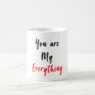 Du är min allt mugggåvan för valentin kaffemugg