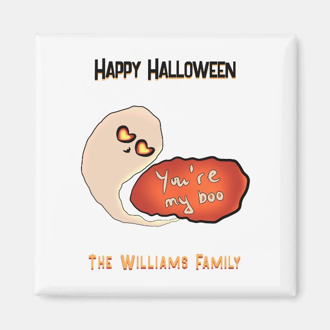 Du är min älskling | Söt Halloweenmagnet Magnet (Framsidan)