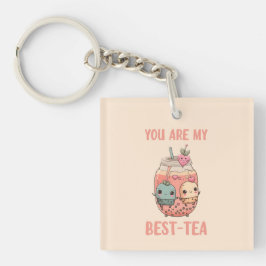 Du är min bästa te kawaii boba bubble-rosa