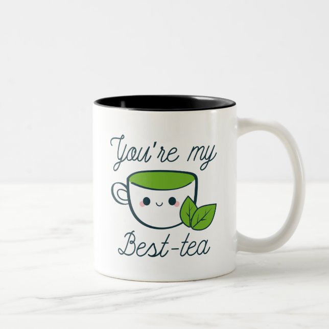 Du är min bästa tea Två-Tonad mugg (Höger)