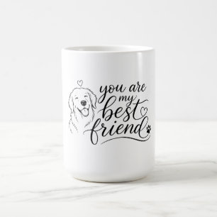 Du Är Min Bästa Vän Hund Design Kaffemugg