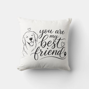 Du Är Min Bästa Vän Hunddesign Kudde