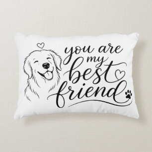 Du Är Min Bästa Vän Hunddesign Prydnadskudde