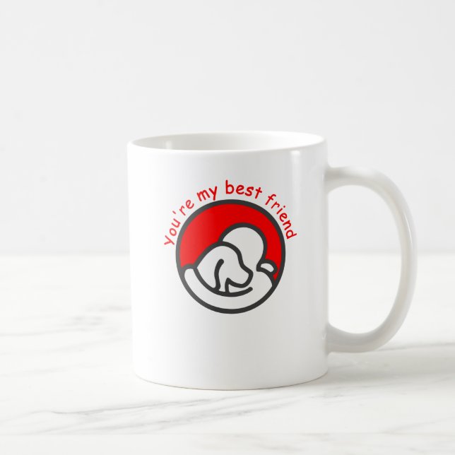 Du är min bästa vän kaffemugg (Höger)